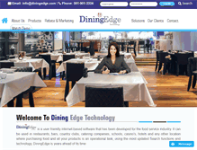 Tablet Screenshot of diningedge.com